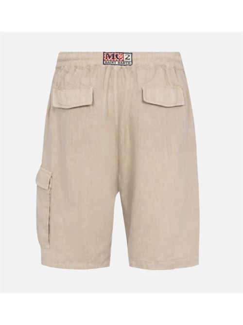 bermuda chinos with side pocket MC2 SAINT BARTH | MARSEILLE-00275HLINEN 11 BEIGE